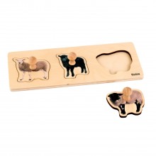 Kleinkind-Puzzle: 3 Schafe