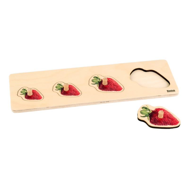 Kleinkind-Puzzle: 4 Erdbeeren