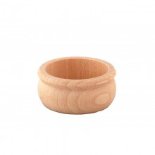 WOODEN bowl of tulip shape nature