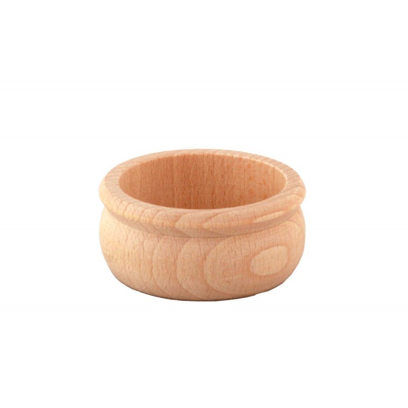 WOODEN bowl of tulip shape nature