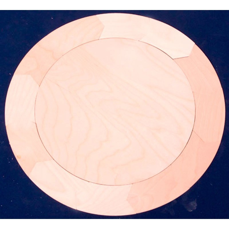 Wooden tablets circle 6 pieces Wooden tablets circle 6 pieces