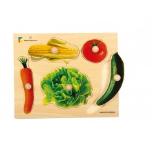 Wood Puzzle - Vegetables