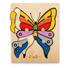 Drevené Puzzle - Motýľ