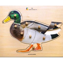 Wood Puzzle - realistic duck