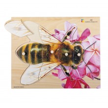 Wooden puzzle - realistic bee