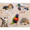Wood Puzzle - realistic animal collective