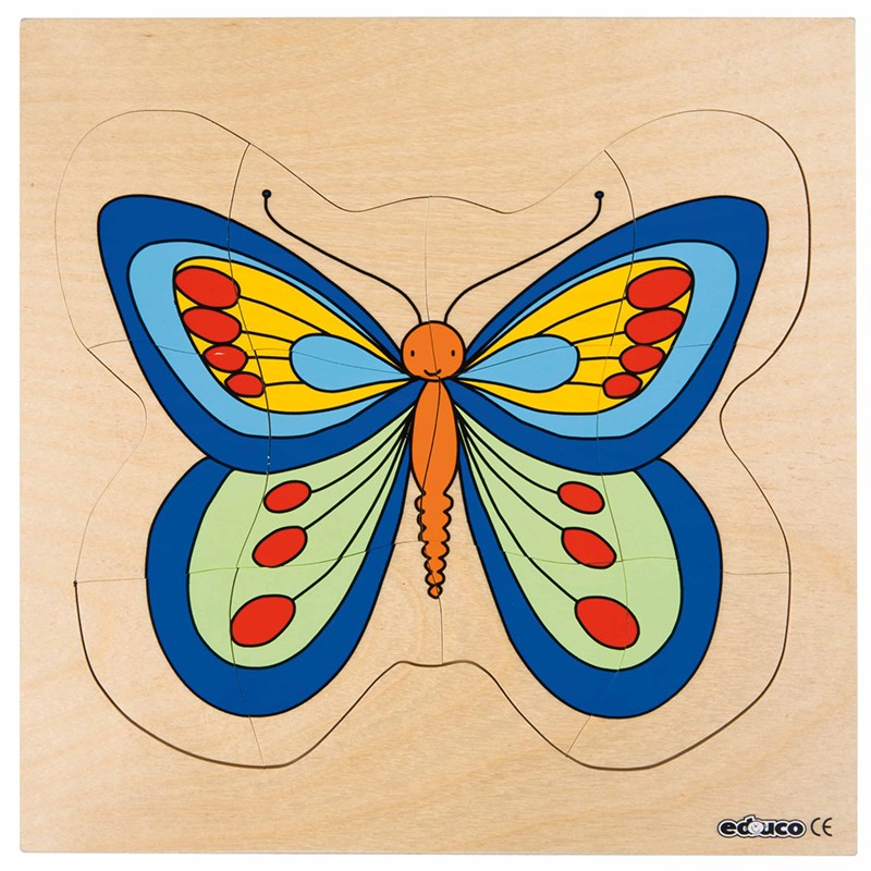 Holz-Puzzle - Wachstum - Schmetterling Holz-Puzzle - Wachstum - Schmetterling