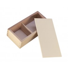 Wooden box with a subdivision