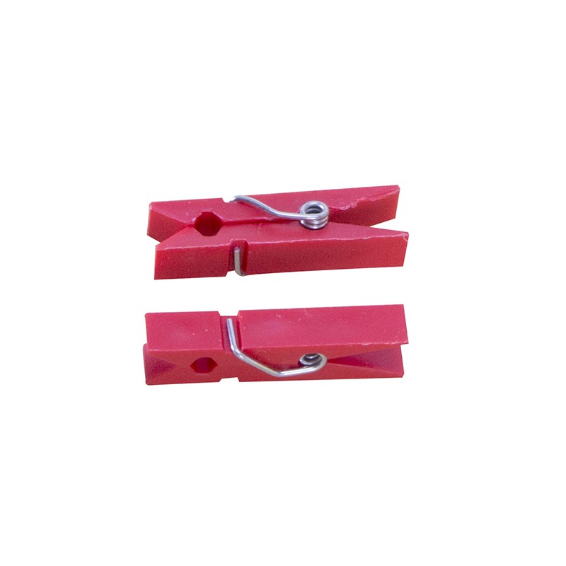 Wäscheklammern aus Kunststoff - 3,5 cm - pro 15 Stück von einer Farbe Wäscheklammern aus Kunststoff - 3,5 cm - pro 15 Stück von einer Farbe