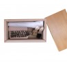 Shoe cleaning set, five brushes and shoe cloth - set