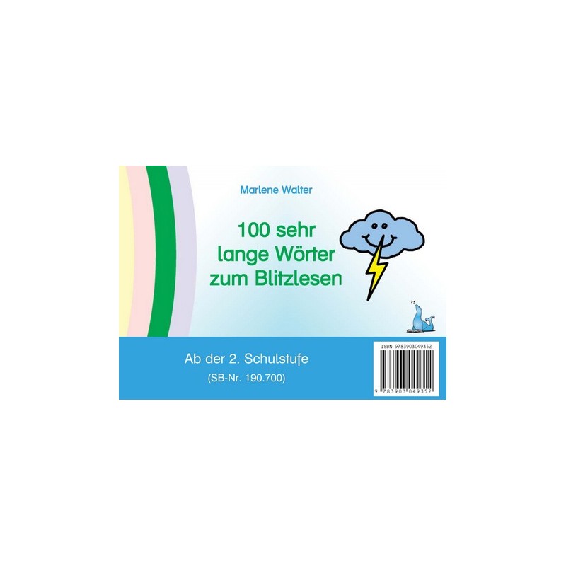 Karteien zum Blitzlesen - Teil 2 - 100 sehr lange Wörter zum Blitzlesen Karteien zum Blitzlesen - Teil 2 - 100 sehr lange Wörter zum Blitzlesen