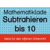 Mathelade - Subtrahieren bis 10 - ab der 1. Klasse Mathelade - Subtrahieren bis 10 - ab der 1. Klasse