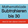 Matematické zaťaženie 1 - odčítajte od 30