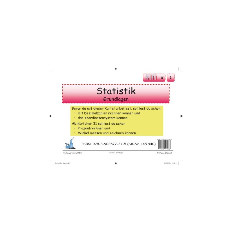 Mathematik Lernkarteien - Statistik Grundlagen Mathematik Lernkarteien - Statistik Grundlagen