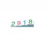 Small number cards 1 - 9000 plastic