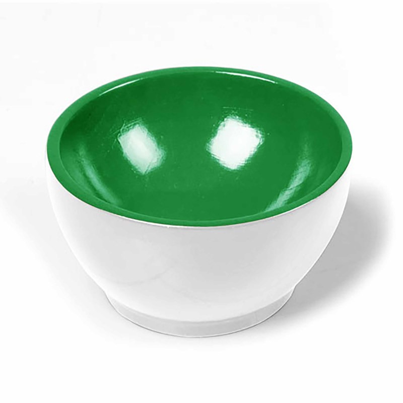 Wooden Cup: White/Green Wooden Cup: White/Green