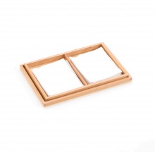 Kasten mit Stoffen - weiß