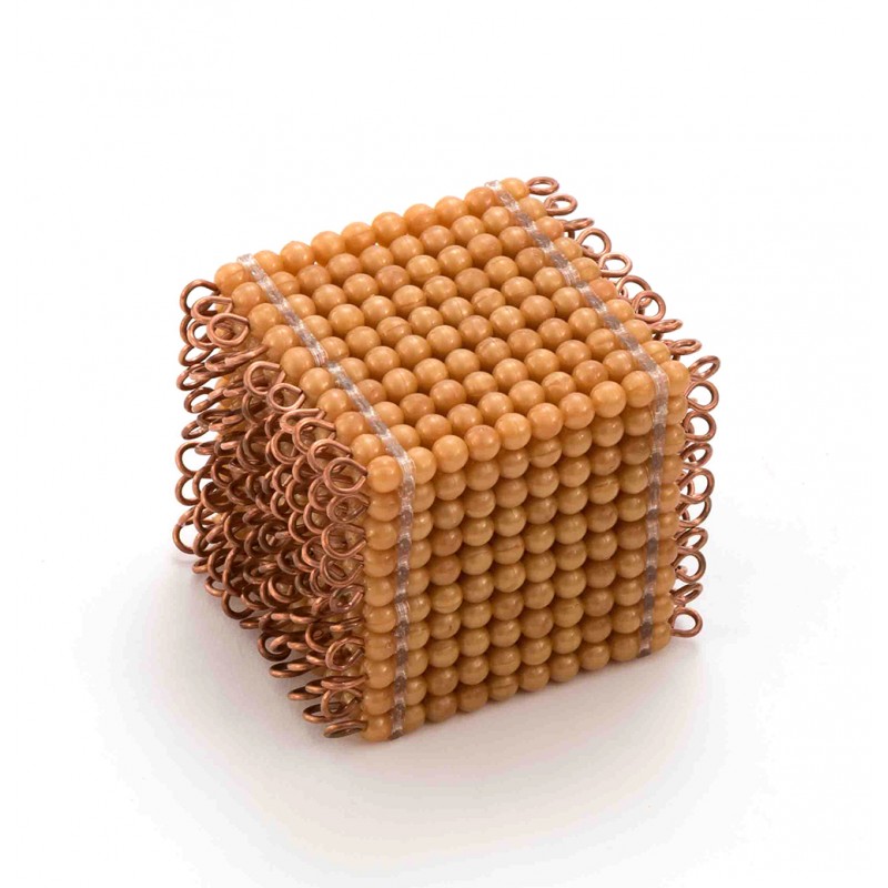 Golden Bead Cube Of 1000,  Individual Beads
