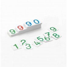 Small number cards 1 - 9000 plastic