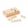 Wooden Number Cards 1-9000, Small-German NUMBERS Wooden Number Cards 1-9000, Small-German NUMBERS
