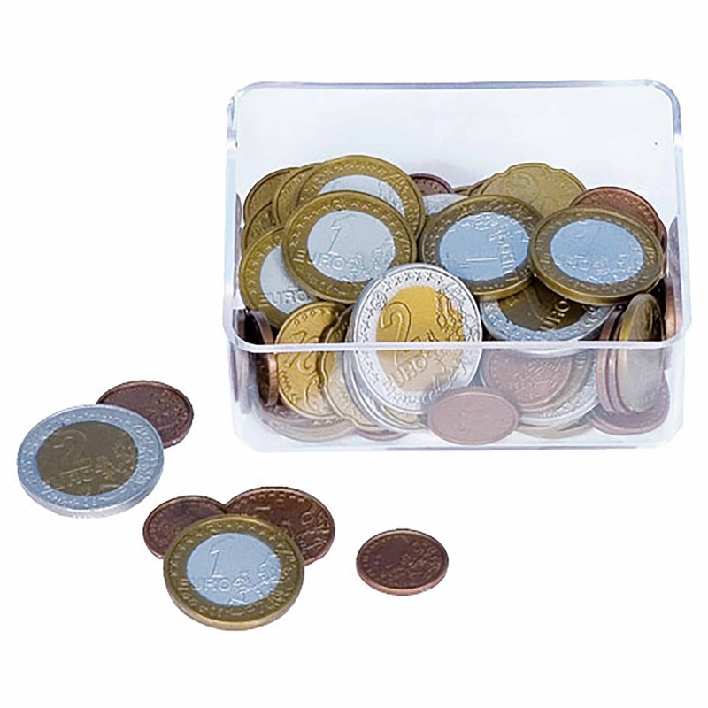 Euro coins assortment in box Euro coins assortment in box