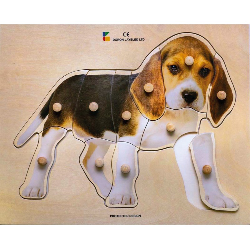 Holz-Puzzle - realistisch - Hund Holz-Puzzle - realistisch - Hund