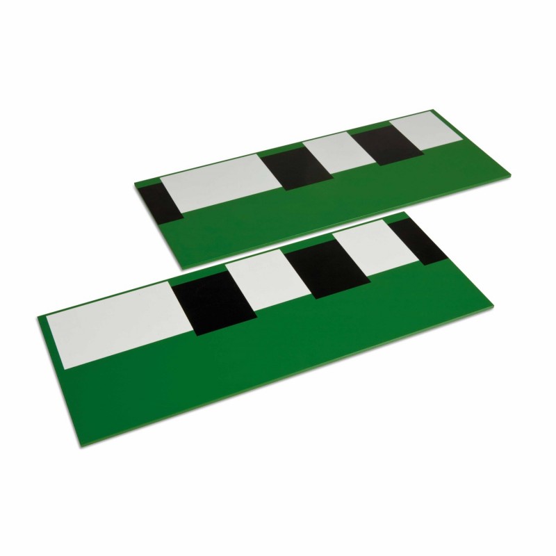 Zwei Bretter mit schwarzen und weißen Feldern für die Glocken Zwei Bretter mit schwarzen und weißen Feldern für die Glocken