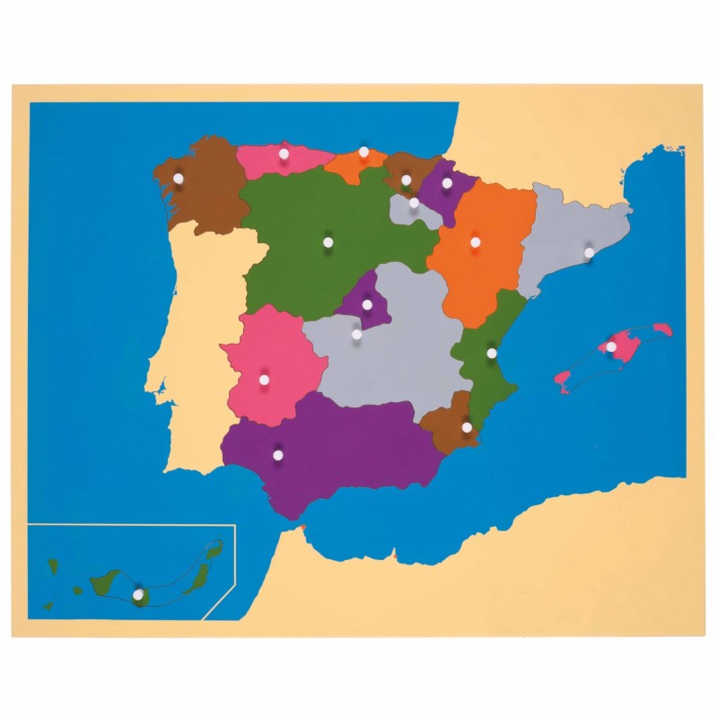 Puzzlekarte Spanien Puzzlekarte Spanien