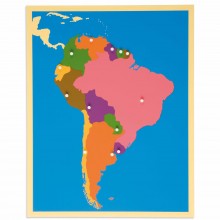 Puzzlekarte Südamerika