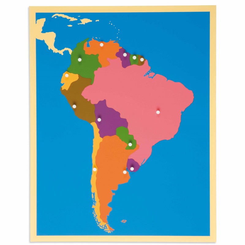 Puzzle mapa Južná Amerika