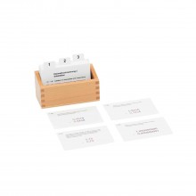 Kasten mit Aufgabenkarten für das Dezimalbruchrechnen 2