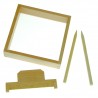 Small Sand tray with clear base & smoothing Tool