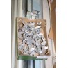 Carpet rack for 10 carpet rolls of 5 meters each