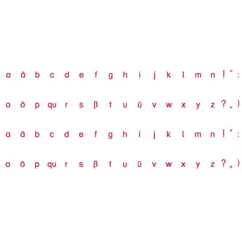 Aufgedruckte Buchstaben DRUCKSCHRIFT BLAU Aufgedruckte Buchstaben DRUCKSCHRIFT BLAU