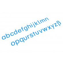 Prenosná abeceda, stredná, modrá, tlač