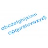 Bewegliches Alphabet, mittel, blau, druck Bewegliches Alphabet, mittel, blau, druck
