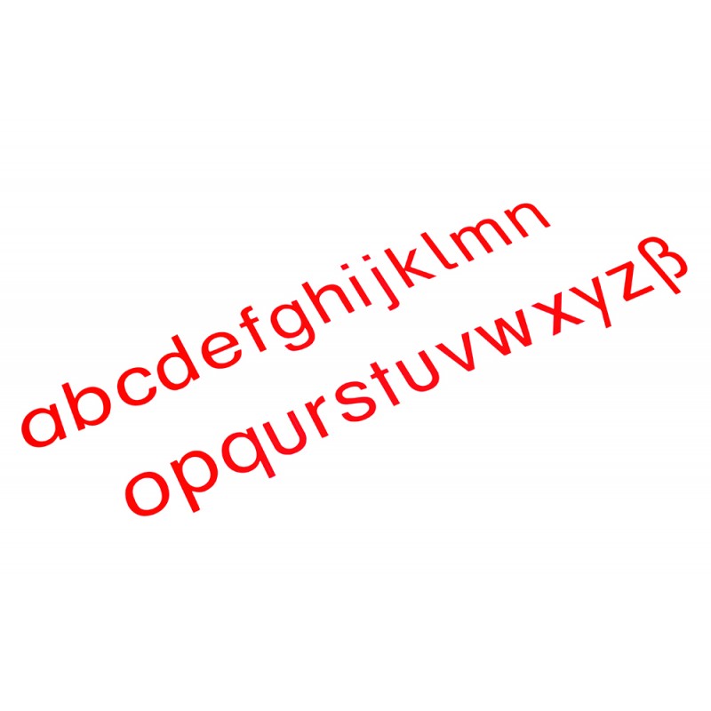 Bewegliches Alphabet, mittel, rot, druck Bewegliches Alphabet, mittel, rot, druck