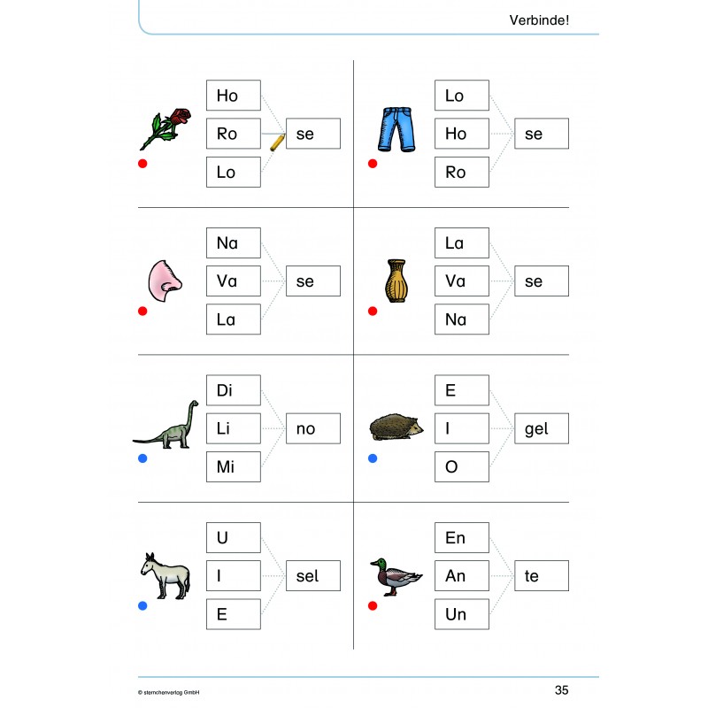 Mein Lupenleseheft- Ich kann ganz genau lesen - Anlaute /Silben / kurze Wörter Mein Lupenleseheft- Ich kann ganz genau lesen - Anlaute /Silben / kurze Wörter