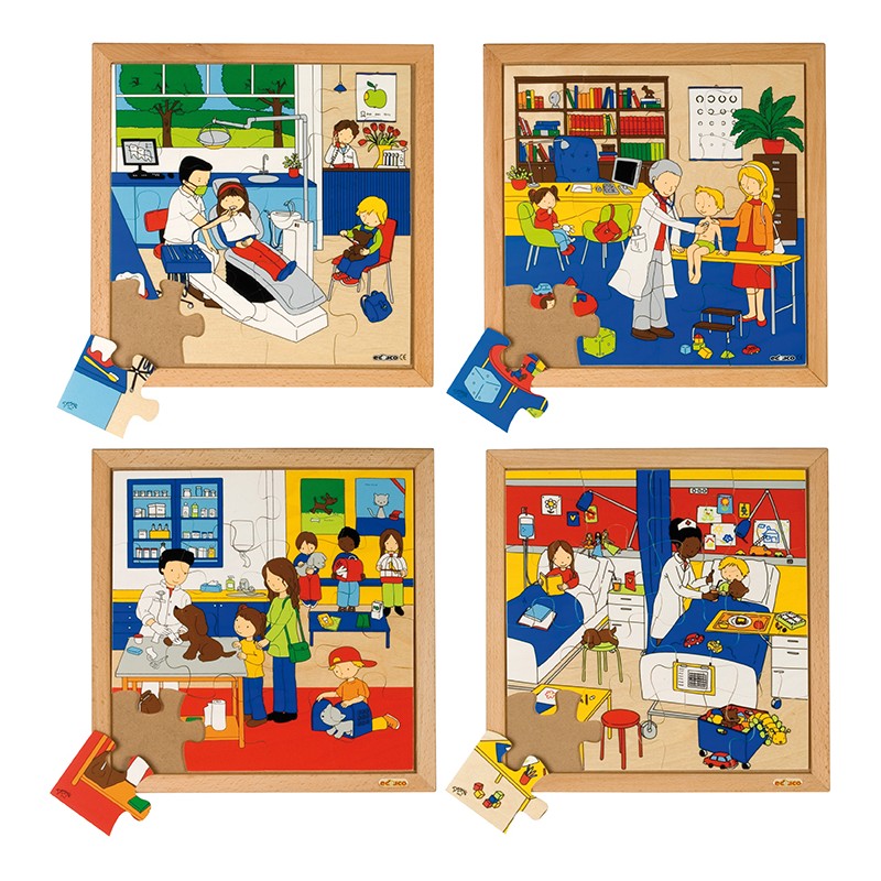 Health puzzles - set of 4 Health puzzles - set of 4