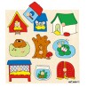 Knob puzzle surprise - animal houses Knob puzzle surprise - animal houses