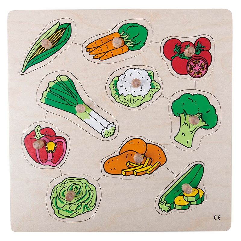 Knob puzzle - vegetables Knob puzzle - vegetables