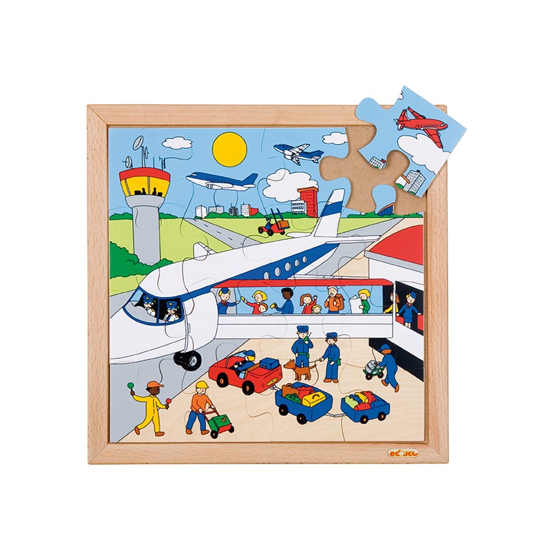 Puzzle dopravy - letisko