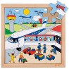 Puzzle dopravy - letisko