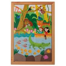 Oberhalb und Unterhalb Puzzle - im Dschungel (35)