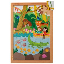 Oberhalb und Unterhalb Puzzle - im Dschungel (35)