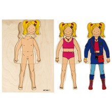 Getting dressed puzzle - girl