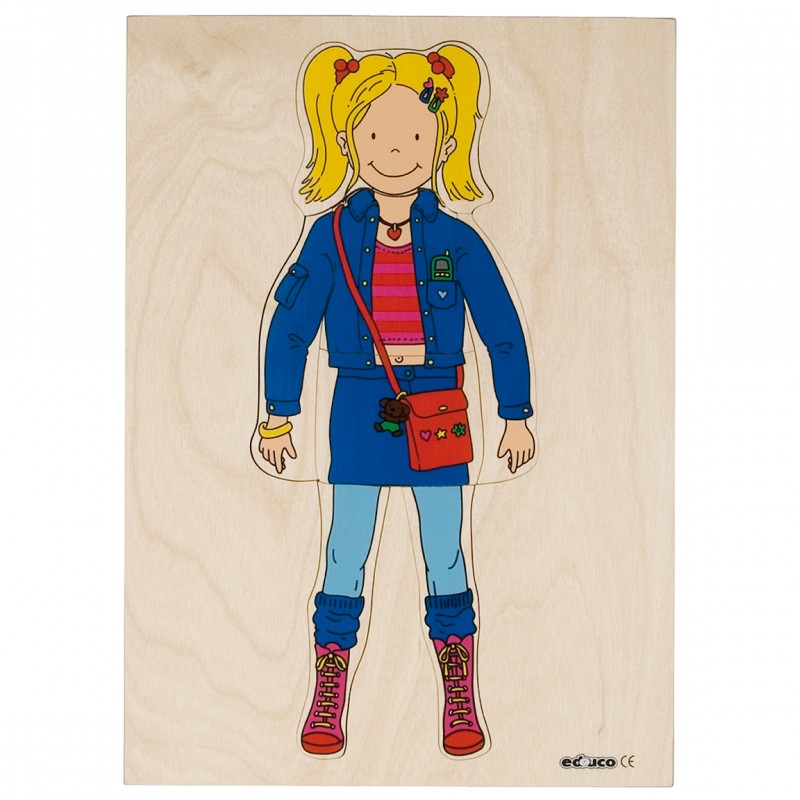 Getting dressed puzzle - girl Getting dressed puzzle - girl