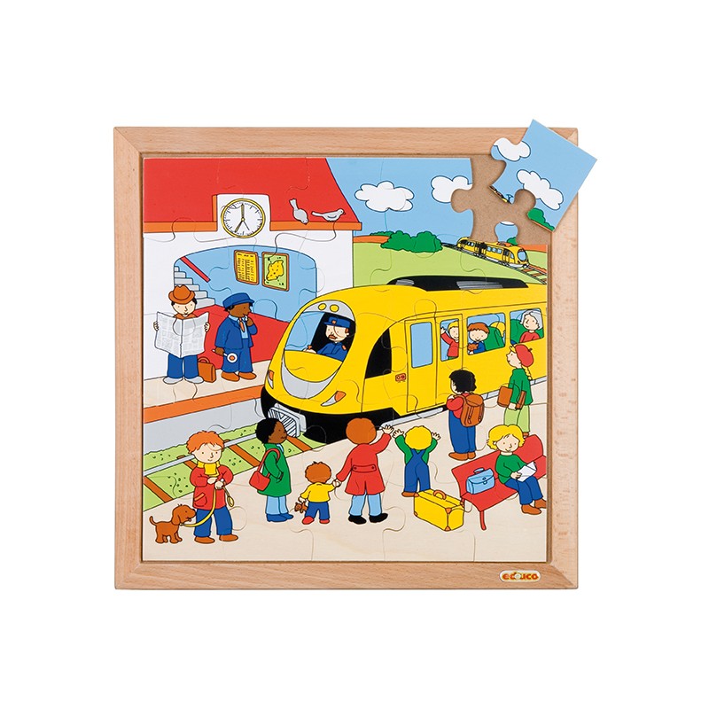 Transport puzzle - train station Transport puzzle - train station
