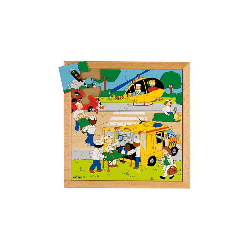 Street action puzzle - rescue Street action puzzle - rescue