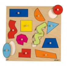 Knob puzzle - geometric shapes